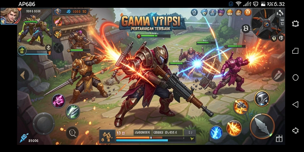 Tangkapan layar utama dari gameplay yang mendebarkan di AP686.