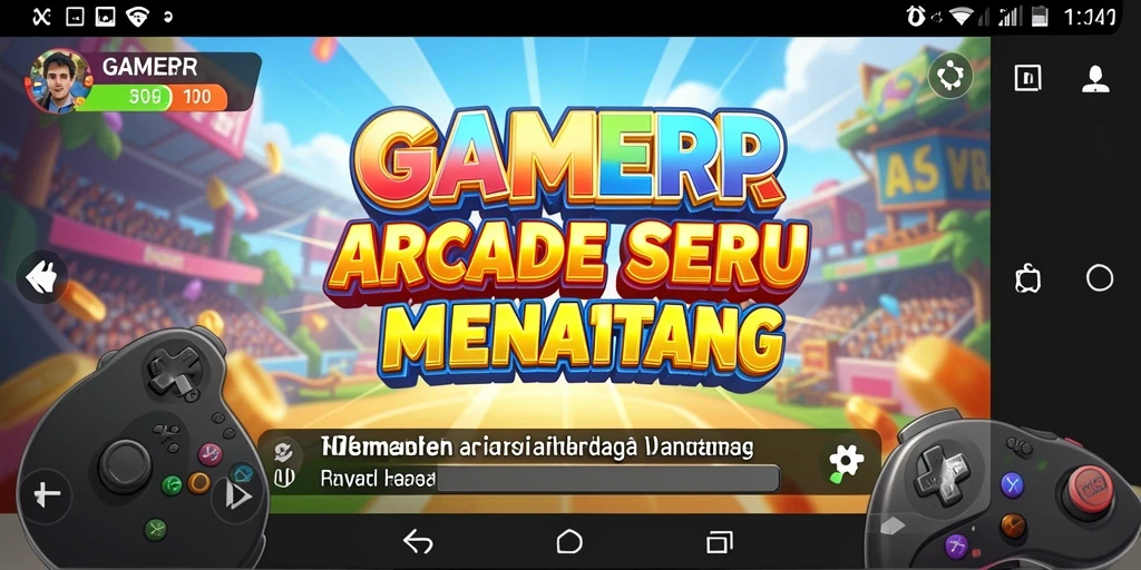 Tampilan gameplay GAMERP yang menantang dan mengasyikkan.