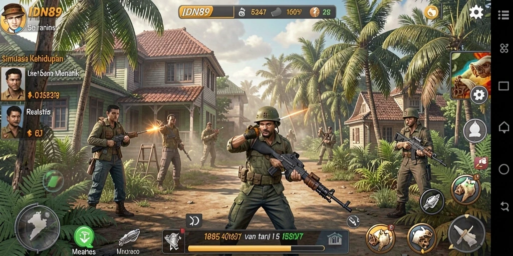 Tampilan menarik dari gameplay simulasi IDN89.