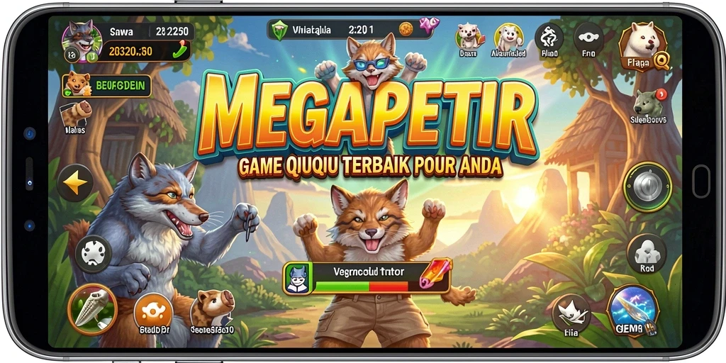 Screenshot gameplay QiuQiu yang menarik dan seru di MEGAPETIR.