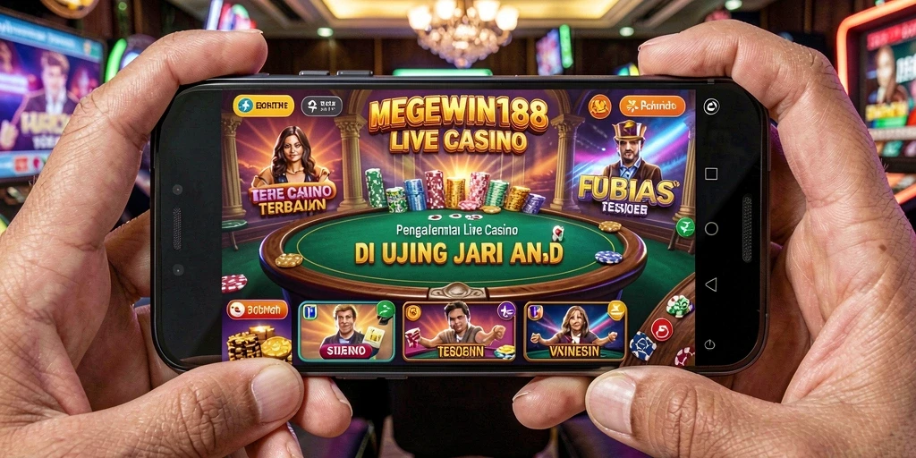 Gameplay Live Casino yang mendebarkan di MEGEWIN188 dengan dealer profesional.
