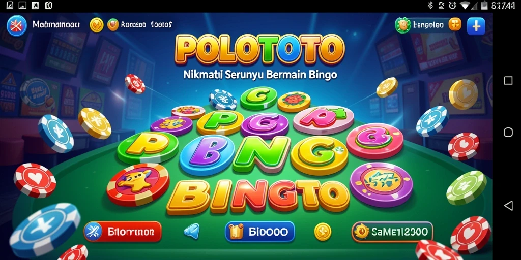 Tampilan gameplay seru di POLOTOTO yang penuh warna.