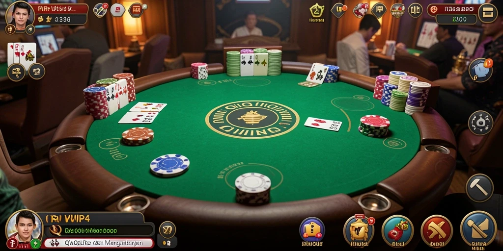 Tampilan gameplay RPVIP4 yang menarik dan interaktif dalam permainan QiuQiu.