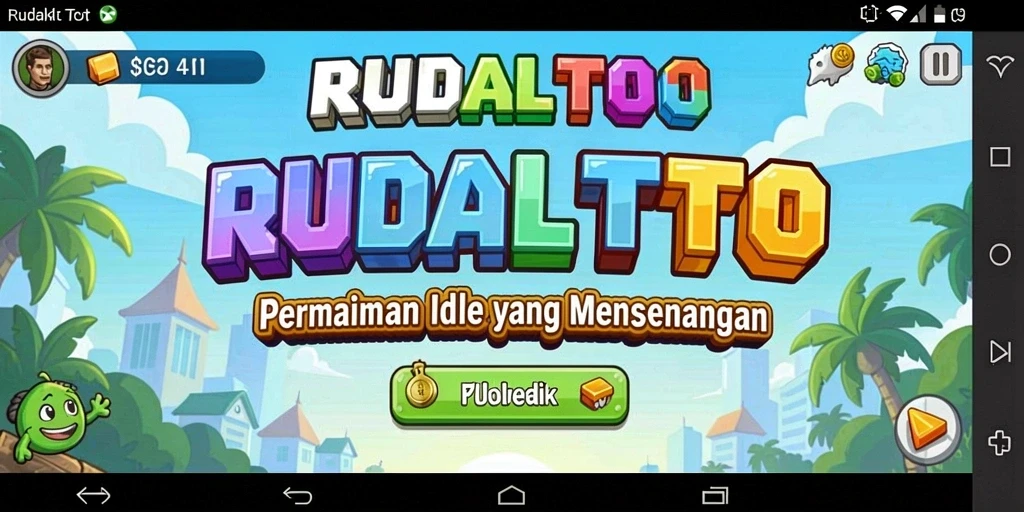 Screenshot gameplay RUDALTOTO menunjukkan aksi seru dalam permainan Idle.