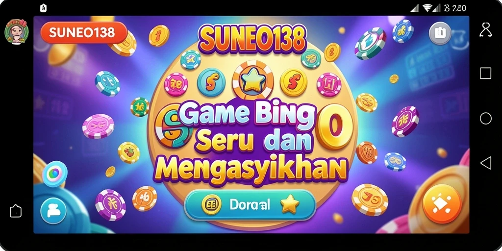 Tampilan permainan SUNEO138 dengan kartu Bingo yang menarik.