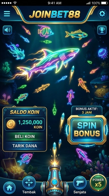 Tampilan antarmuka aplikasi joinbet88 yang sederhana dan intuitif.